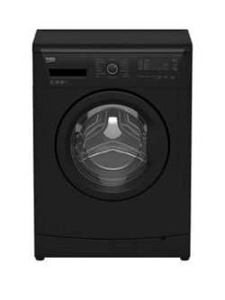 Beko Wmb71233B Ecosmart 7Kg Load, 1200 Spin Slim Washing Machine - Black